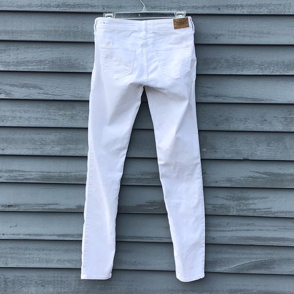 Abercrombie & Fitch White Denim Skinny Jeans Size 2/26 - Picture 7 of 9